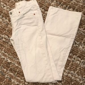 7 For All Mankind White Bootcut Jeans Size 25
